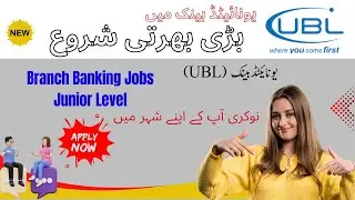 UBL Branch Banking Latest Jobs 2025 | Junior Level Careers in UBL | Apply Online Now@BankerInsights 