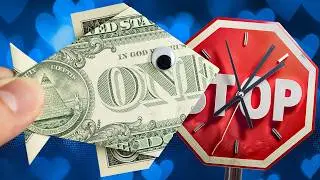 STOP Waisting Time: THE BEST Dollar Origami Fish Tutorial on YouTube!
