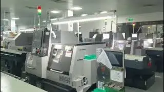 Hydraulic automatic #barfeeder in #metalwork shop