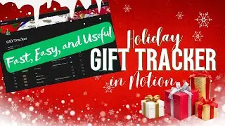 How to Make an Easy Notion Gift Tracker | Holiday Gifts ideas