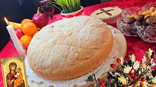 POSNA BADNIKOVA POGACA 🪙 Lenten Bread with coin 🪙 for Christmas Eve 