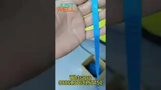 Automatic high frequency welding embossing foil pressing logo on ribbon,elastic webbing band leather