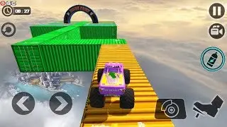 Crazy Monster Truck Legends 3D - Monster 4x4 Truck Stunt Games - Android Gameplay FHD