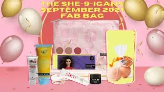 WHAT'S IN MY SEPTEMBER 2021 FAB-BAG THE SHE-9-IGANS #ANNIVERSARYEDITION#SUBSCRIPTIONBAG#MAKEUP#SKIN#