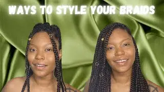 5 SIMPLE STYLES FOR YOUR BRAIDS |KNOTLESS BRAIDS | LYNN ABRAMS
