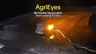 12-24V amber warning light, 360&deg; visibility with memory function for easy use