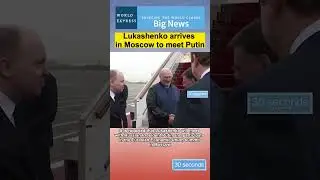 Lukashenko arrives in Moscow to meet Putin#belarus #lukashenko #news #putin #moscow