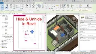 Скрыть и показать (показать скрытые элементы) в Revit