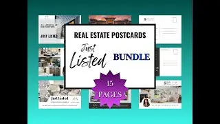 Just Listed Postcards: 15 Editable Canva Templates for Realtors