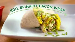 Feed Our Future Egg, Spinach, Bacon Power Wrap