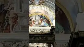 chiesa del CONFALONO altare e capriata sopra.