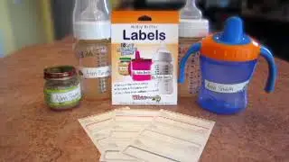 Whoozems Baby Bottle Labels - How to use