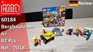 Обзор DE - LEGO&reg; City - 60184 - Шахтерская команда