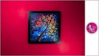 PALETTE KNIFE PAINTING | KNIFE PAINTING ON CANVAS |  ACRYLIC PAINTING |