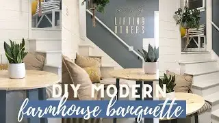 DIY Modern Farmhouse Kitchen Breakfast Nook