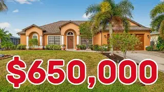 Inside a $650,000 Gulf Access Waterfront Home | Cape Coral Homes with Western Exposure