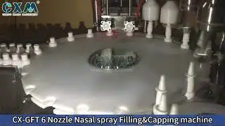 Automatic Nasal Spray Filling and Capping Machine | 6 Nozzle High Efficiency System