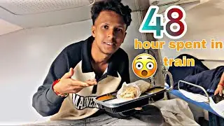 I spent 2 days (48 hour)inside INDIA&rsquo;S  LONGEST TRAIN 🚊