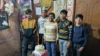 Krishna ka janmdin manaya chhoti Si taiyari ke sath