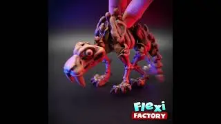 #flexifactory Skeleton Saber Tooth Tiger 50% off NOW on @cults3d! #stl #3dprinting #toys #new