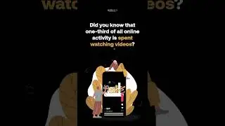 Did you know that one-third of all online activity is spent watching videos?⁣