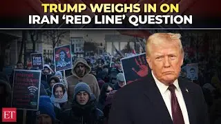Trump reacts to Iran &lsquo;red line&rsquo; question during Air Force One gaggle: 'Military is looking at it...'