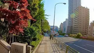 Running the hill &ldquo;Sakurada Avenue&rdquo; from Takanawadai to Gotanda in Tokyo Japan