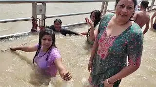 गणेश चतुर्थी गंगा स्नान हर की पौड़ी हरिद्वार# गणेश चतुर्थी#बदलता हरिद्वार@ धनवंती हरियाणवी ताई 🙏🐛🪱🗾🔥