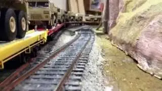 M-977 Hemtt war train 2 rail o scale