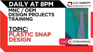 Plastic Snap Design CAD-VERCITY [ Automobile and Product design Training Center] #catia