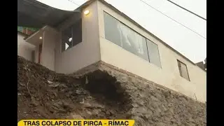 Rímac: Niño grave tras caerle rocones por el colapso de una pared de piedras