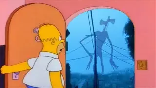 Siren Head spooks Homer