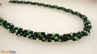 Sparkling Spiral Rope Necklace