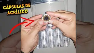 C&aacute;psulas para moeda. Numism&aacute;tica. &Oacute;timo material, super resistente!