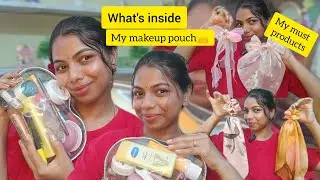 What's Inside My Makeup Pouch | My All Favorite Products | My Must Carry Things ✌💓 Full Cosmetics😉😍