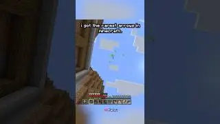 Мне выпала самая редкая стрела в истории Minecraft.