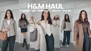 Осенняя коллекция H&M 🤎 Новые вещи в примерочной | 12 вещей + Mango, M&S | Распаковка британских нарядов и PR-акций осени 2024 года