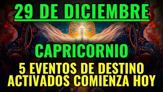 Capricornio ♑ 29 de diciembre 🌌 Se activa un cambio de destino poco común