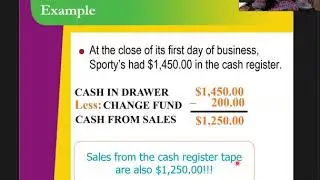 ACCT776 Chapter 7 Change Fund & Cash Short & Over