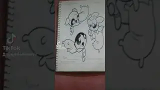 coloring the powerpuff girls # shorts # art #youtubeshorts