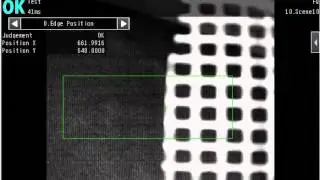 Omron FQ2 vision sensor. Find edge position of fishnet