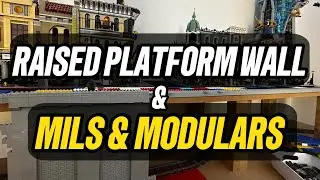 LEGO CITY : RAISED PLATFORM MILS PLATES & FACADE WALL !