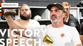 Kevin Stefanski's Victory Speech vs. Eagles | Cleveland Browns