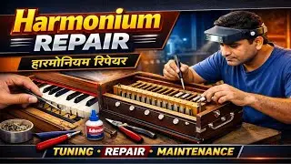 Harmonium Tuning & Repair Tutorial | Full Service Workshop
