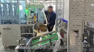 Paper cup packing machine and case machine to Japan