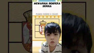 Keyzie coloring Serbia Flag #shorts #negara #flag #country #colors #bendera #mewarnai #coloring