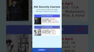 SIA Security Course - London  #securityprofessionals #securityexpert #doorsupervisor #careers