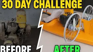 30 Day Challenge: Building a Boat that Runs on Land from Rubble