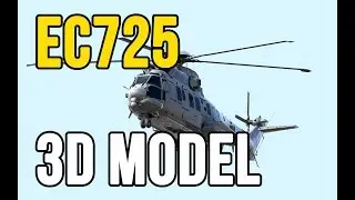 EC725 Caracal | AssetStore - Unity | 3D Model | #assetstore.unity3d