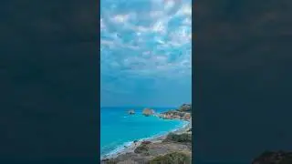Quite weird and spooky clouds over Aphrodite&rsquo;s rock jusy before the recent storm in Cyprus.